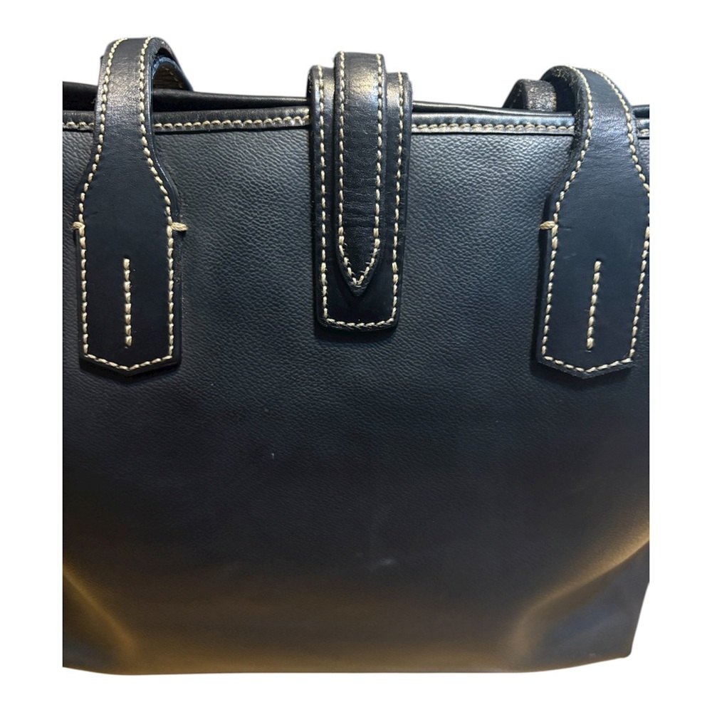 Dooney & Bourke Black Leather Tote - Picture 4 of 12